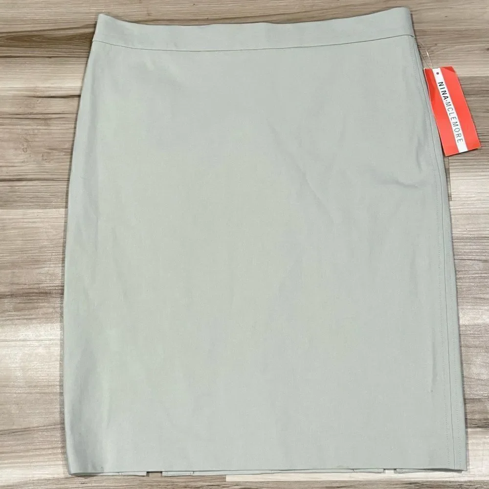 NEW Nina Mclemore Equestrian Stretch Cotton Ketchum Skirt Tan Women’s 12